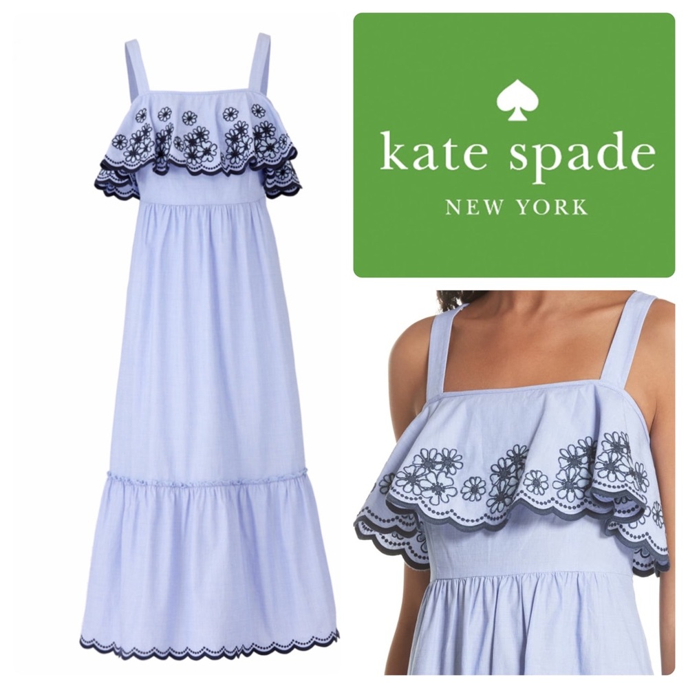 Kate spade broome street daisy embroidered dress
